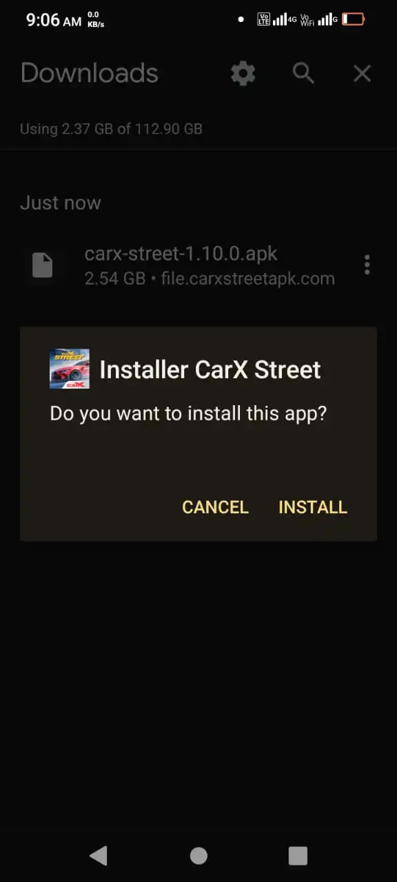 Install the APK File